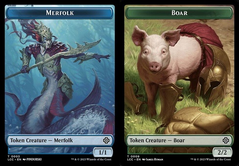 Merfolk // Boar (token)