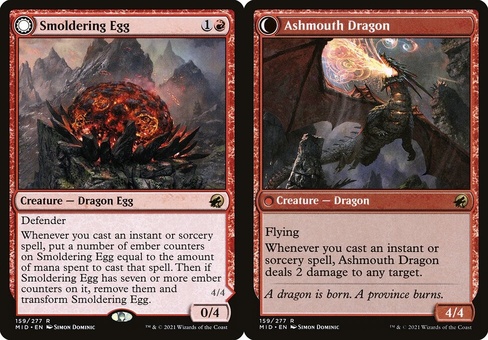 Smoldering Egg // Ashmouth Dragon