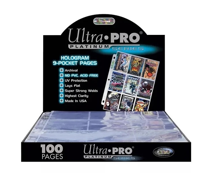 Ultra Pro - Platinum stránkové obaly na 9 karet - 100 ks/balení