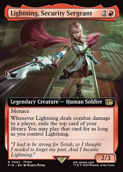 Lightning, Security Sergeant (extended art)