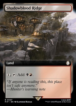 Shadowblood Ridge (extended art foil)