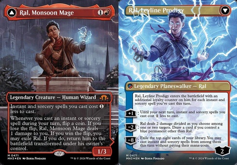 Ral, Monsoon Mage // Ral, Leyline Prodigy (borderless)
