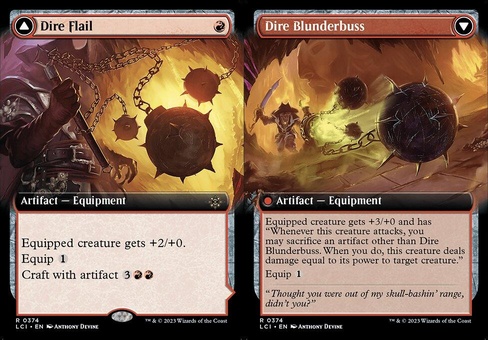 Dire Flail // Dire Blunderbuss (extended art)