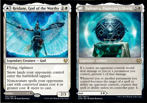 Reidane, God of the Worthy // Valkmira, Protector's Shield (prerelease promo)