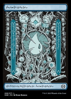 Island #268 (phyrexian foil)