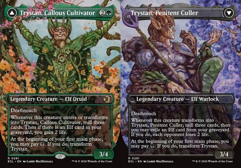 Trystan, Callous Cultivator // Trystan, Penitent Culler (borderless)