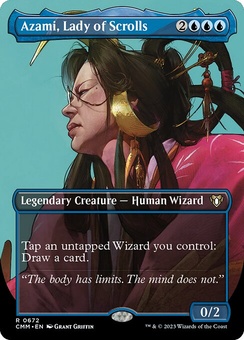 Azami, Lady of Scrolls (borderless)