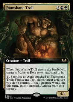 Faunsbane Troll (extended art foil)