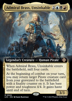 Admiral Brass, Unsinkable (extended art)