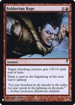 Balduvian Rage (CSP mystery booster foil)