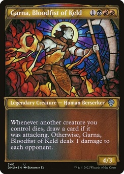 Garna, Bloodfist of Keld (showcase textured foil)