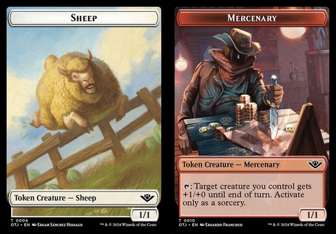 Sheep // Mercenary (token foil)