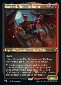 Raphael, Fiendish Savior (etched foil)