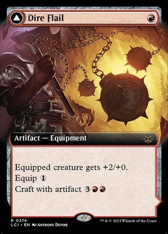 Dire Flail // Dire Blunderbuss (extended art foil)