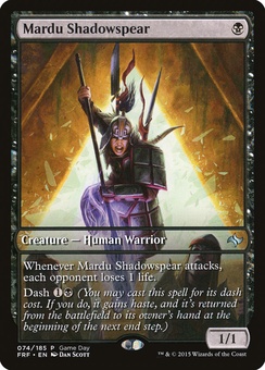 Mardu Shadowspear (Game Day promo)