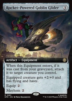 Rocket-Powered Goblin Glider (extended art)