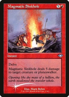 Magmatic Sinkhole (retro etched foil)