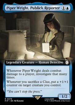 Piper Wright, Publick Reporter (extended art foil)