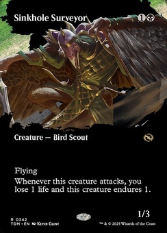 Sinkhole Surveyor (borderless showcase foil)
