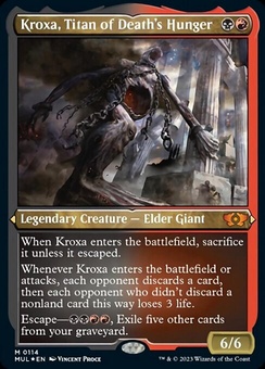 Kroxa, Titan of Death's Hunger (etched foil)