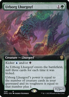 Urborg Lhurgoyf (extended art foil)