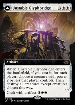 Unstable Glyphbridge // Sandswirl Wanderglyph (extended art foil)