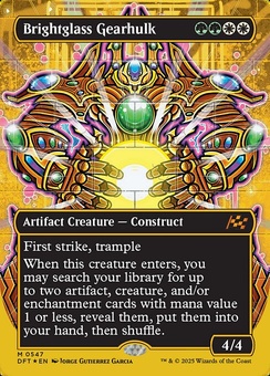 Brightglass Gearhulk (borderless boxtopper)