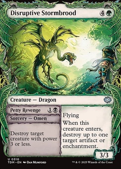Disruptive Stormbrood // Petty Revenge (showcase foil)
