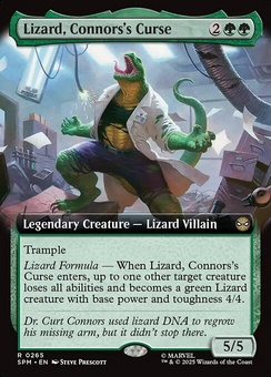 Lizard, Connors's Curse (extended art)