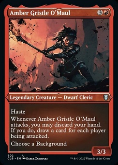 Amber Gristle O'Maul (etched foil)