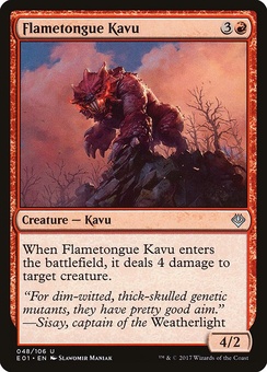 Flametongue Kavu (E01 mystery booster)