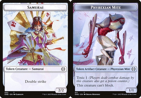 Samurai // Phyrexian Mite #11 (token - foil)