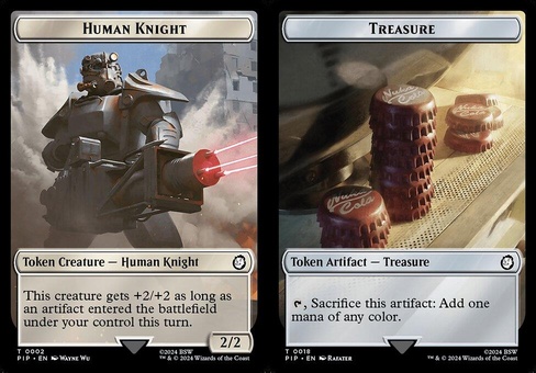 Human Knight // Treasure #18 (token)