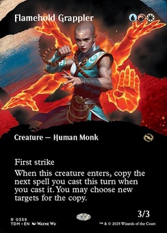 Flamehold Grappler (borderless showcase foil)