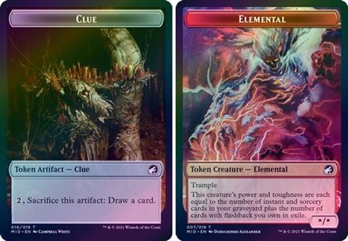 Elemental // Clue (token - foil)