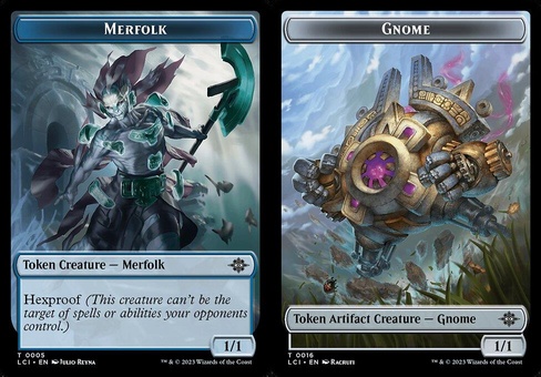 Merfolk // Gnome (token foil)