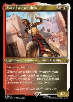 Aya of Alexandria (etched foil)