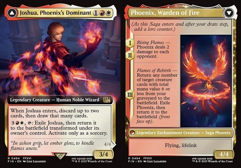 Joshua, Phoenix's Dominant // Phoenix, Warden of Fire (extended art)