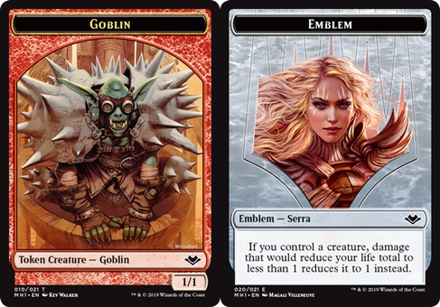 Goblin // Serra Emblem (token)