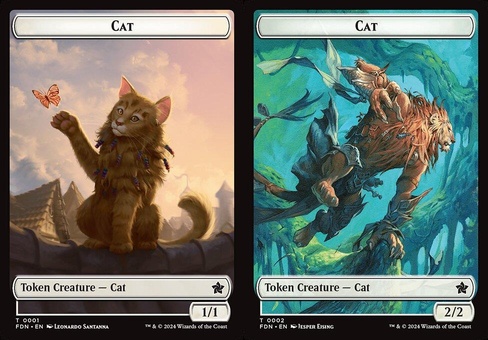Cat #1 // Cat #2 (token foil)
