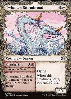 Twinmaw Stormbrood // Charring Bite (showcase foil)