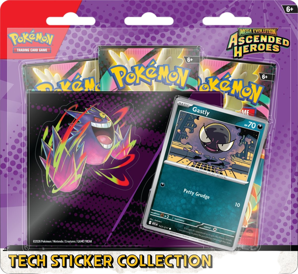 Pokémon - Ascended Heroes - Tech Sticker Collection (Gastly)