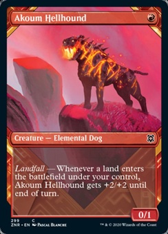 Akoum Hellhound (alternate art)