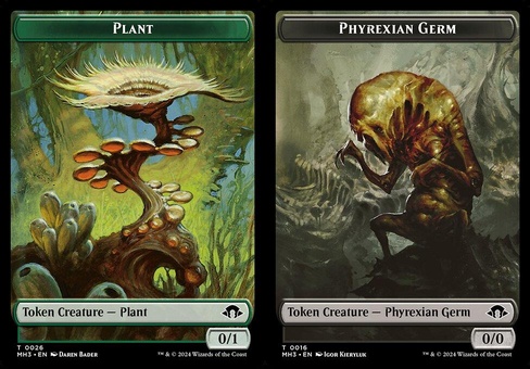 Plant // Phyrexian Germ (token foil)