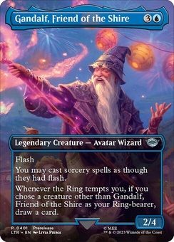 Gandalf, Friend of the Shire (prerelease borderless scene foil)