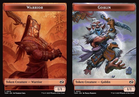 Warrior // Goblin (token foil)