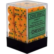 Chessex - Sada hracích kostek 36x d6 Lotus