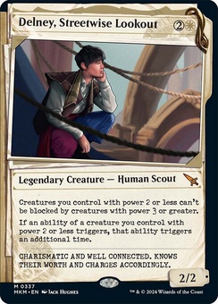 Delney, Streetwise Lookout (showcase foil)