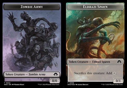 Zombie Army // Eldrazi Spawn (token foil)