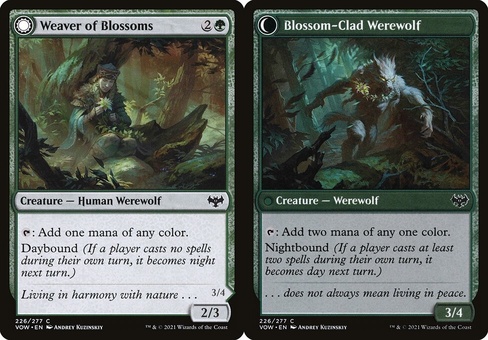 Weaver of Blossoms // Blossom-Clad Werewolf